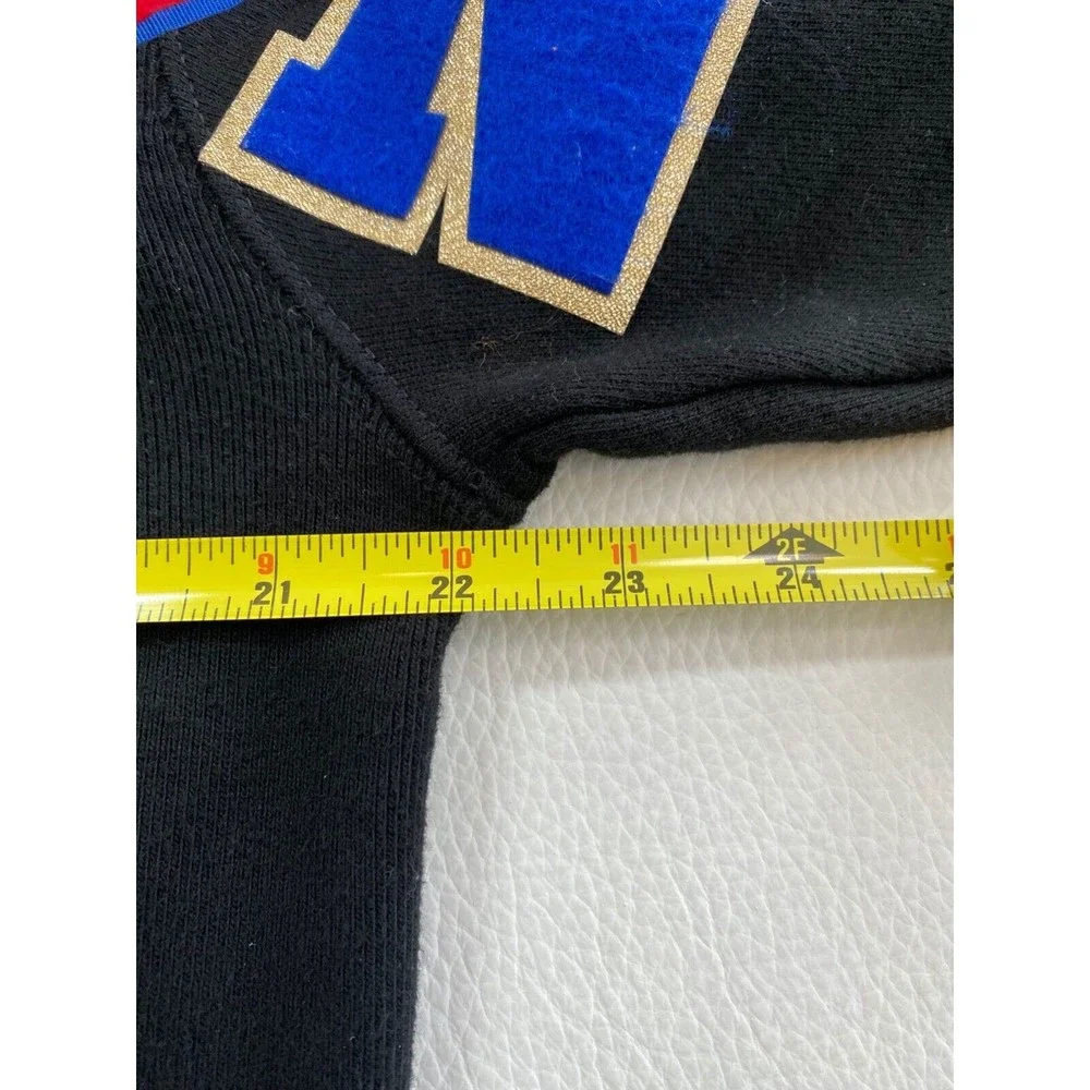 Champion Reverse Weave Black Hoodie Men's Small Sweatshirt Spell Out Logo - Picture 8 of 9